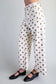 Polka Dot Printed Pants in Oatmeal