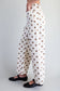 Polka Dot Printed Pants in Oatmeal