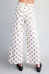 Polka Dot Printed Pants in Oatmeal