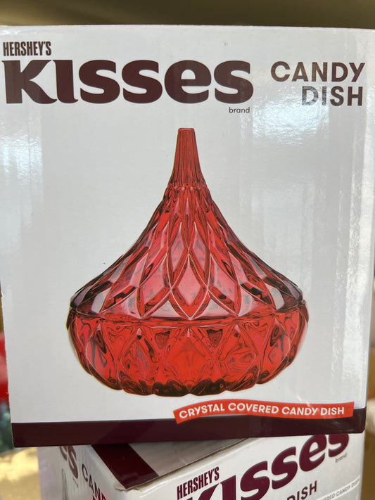 Hershey Kisses Candy Jar - Red