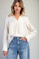Shimmer Satin Blouse in Champagne