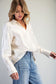 Shimmer Satin Blouse in Champagne