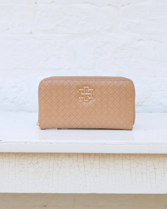 Penelope Wallet Woven Tan