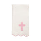 Pink Cross Chenille Blanket