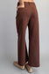 Solid Straight Leg Pants in Coco