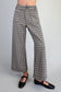Houndstooth Printed Pants in Taupe