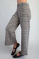 Houndstooth Printed Pants in Taupe