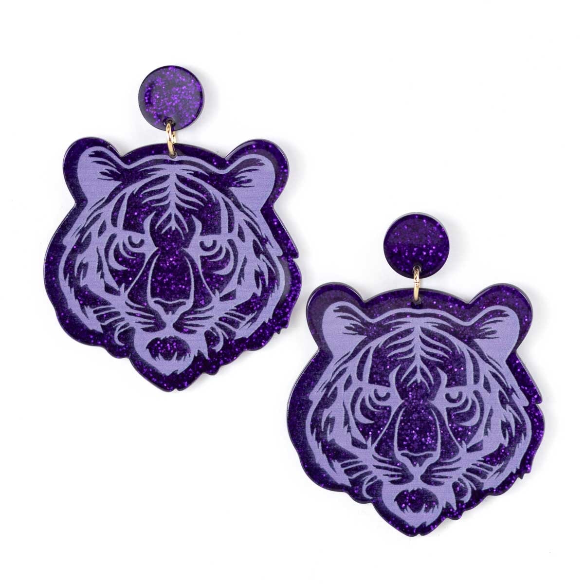 Tiger Acetate Earrings