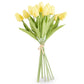 Real Touch Mini Tulip Bundle - Light Yellow (12 Stems)