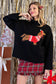 Dachshund Graphic Mock Neck Sweater