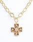 Murray Cross Charm Necklace Gold: Default