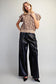 Leopard Cap Sleeve Knit Top