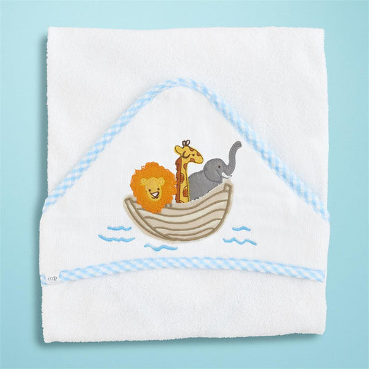 Noah's Ark Applique Hooded Towel