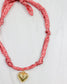 Serafina Scarf Charm Necklace Rd Wht Geo: Default
