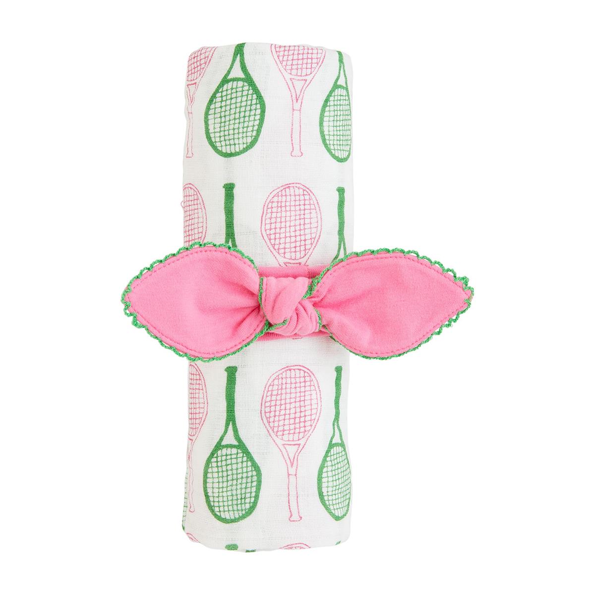 Tennis Swaddle & Headband Set