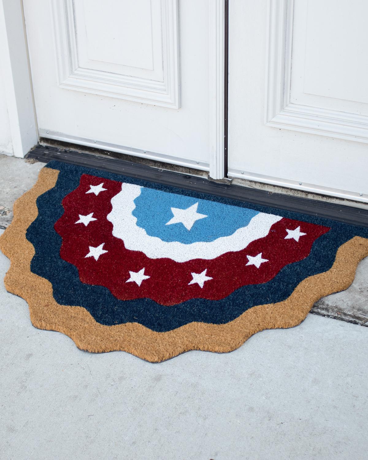 Star Bunting Coir Doormat
