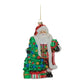 Santa w/Tree Ornament