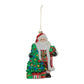 Santa w/Tree Ornament