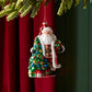 Santa w/Tree Ornament
