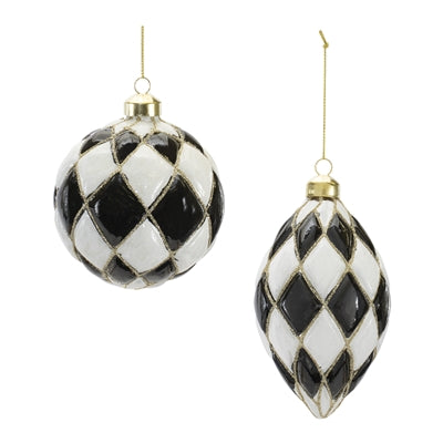 Black and White Ornaments (2 Styles)