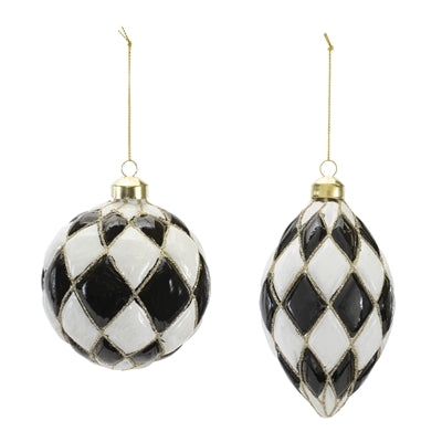 Black and White Ornaments (2 Styles)