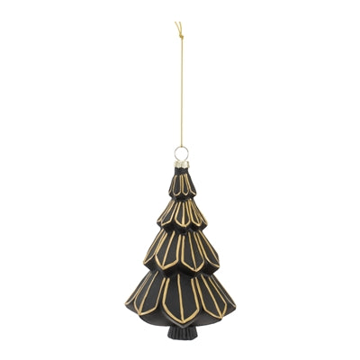 Black and Gold Tree Ornament