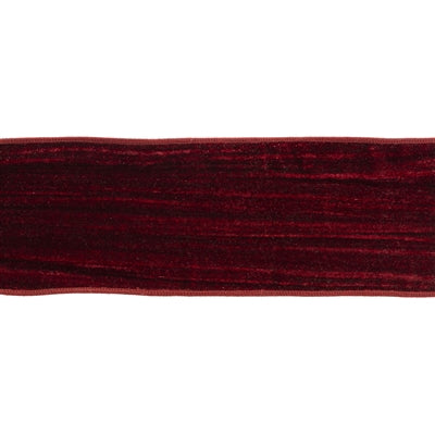 Burgundy Wired Polyester Ribbon