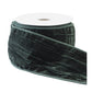 Green Velvet Wired Polyester Ribbon