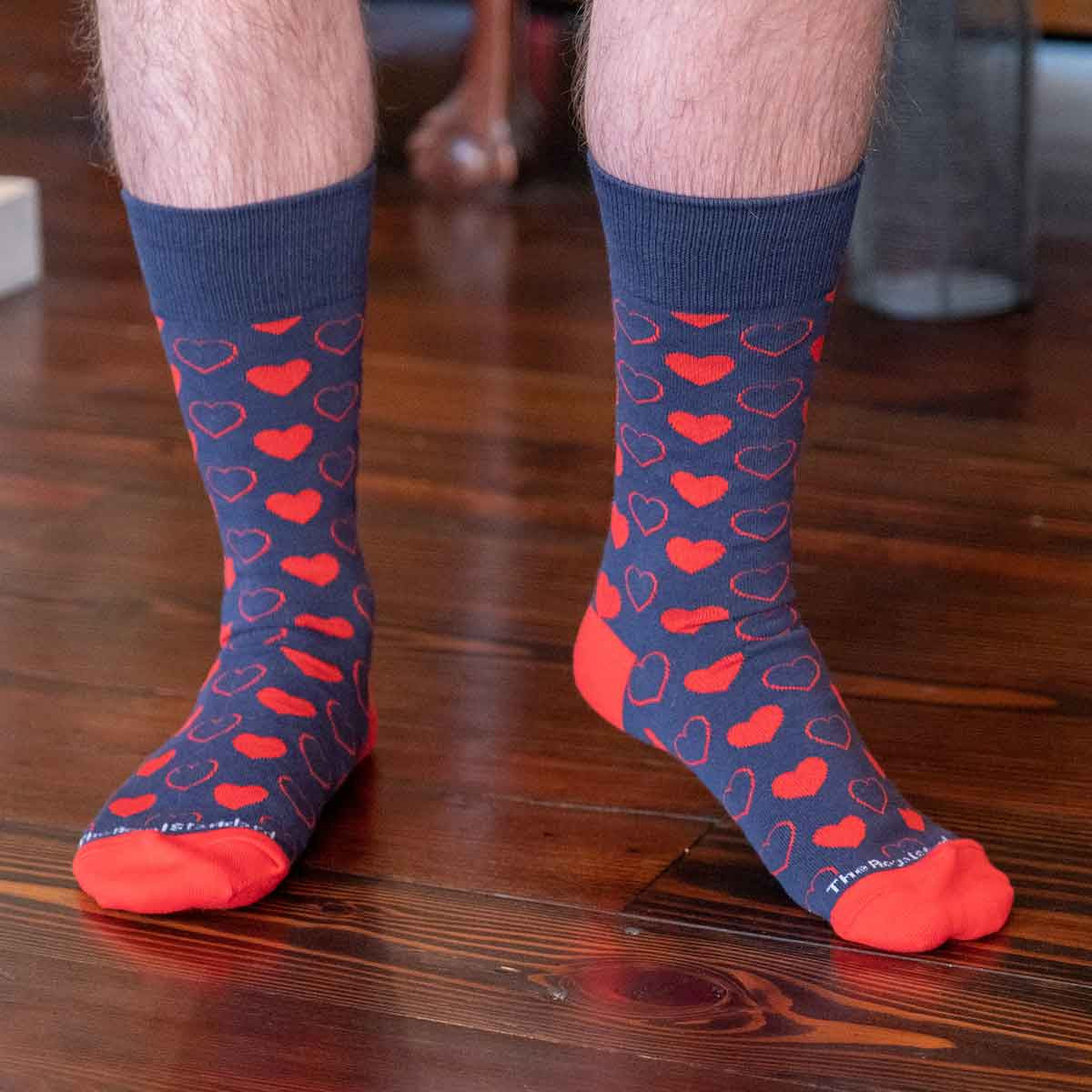 RS - Men's Mardi Gras & Valentine Socks