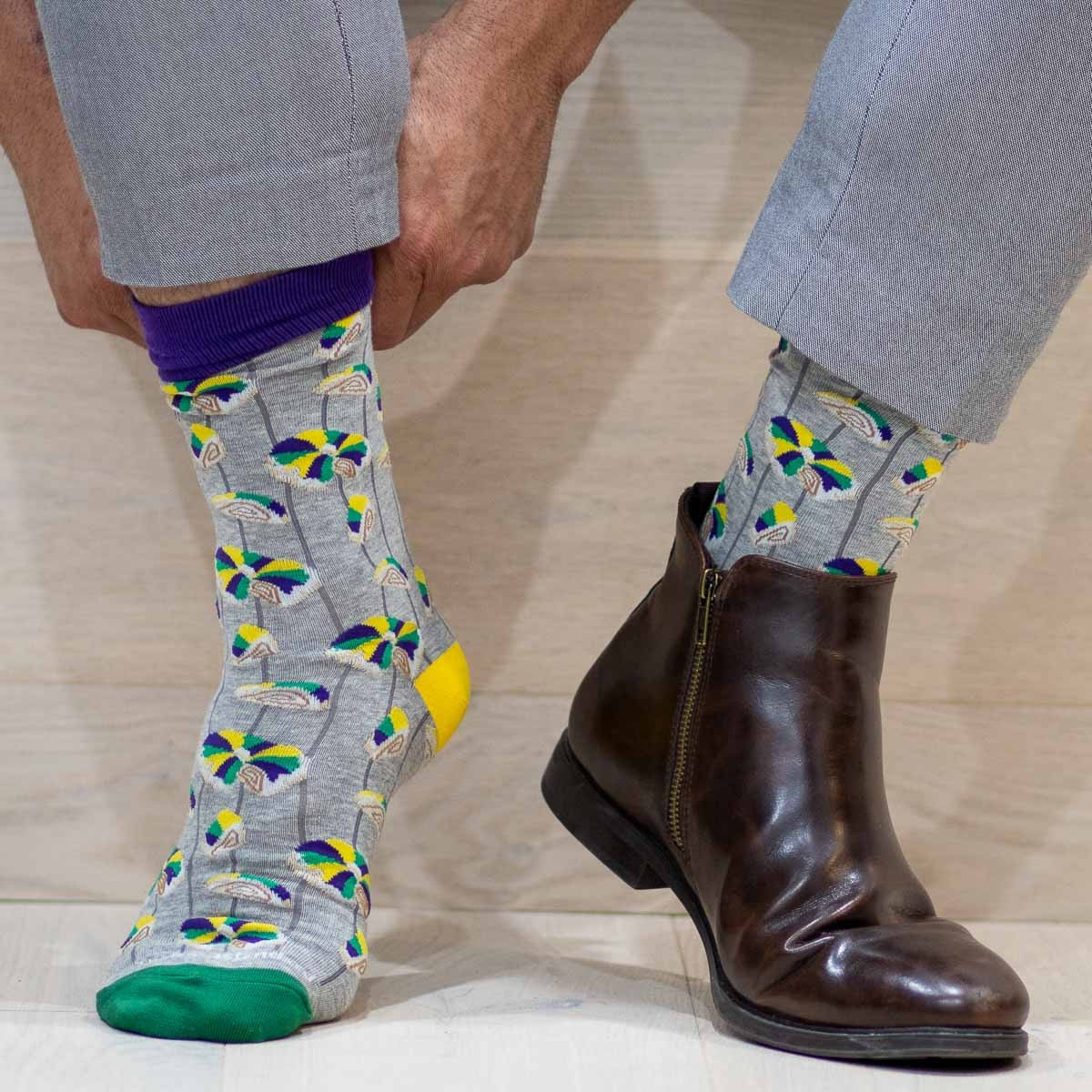 RS - Men's Mardi Gras & Valentine Socks