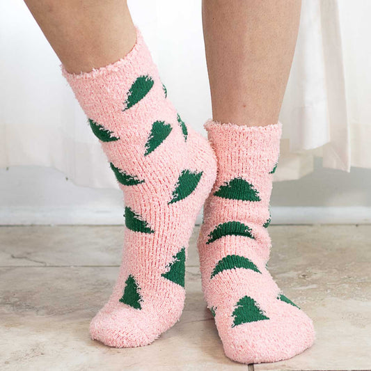 Women's Christmas Tree Cozy Socks