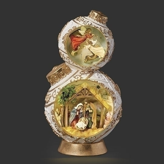 Lighted Double Nativity Ornament Lantern
