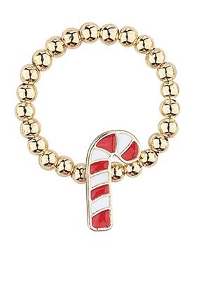 Crystal Charm Stretch Rings