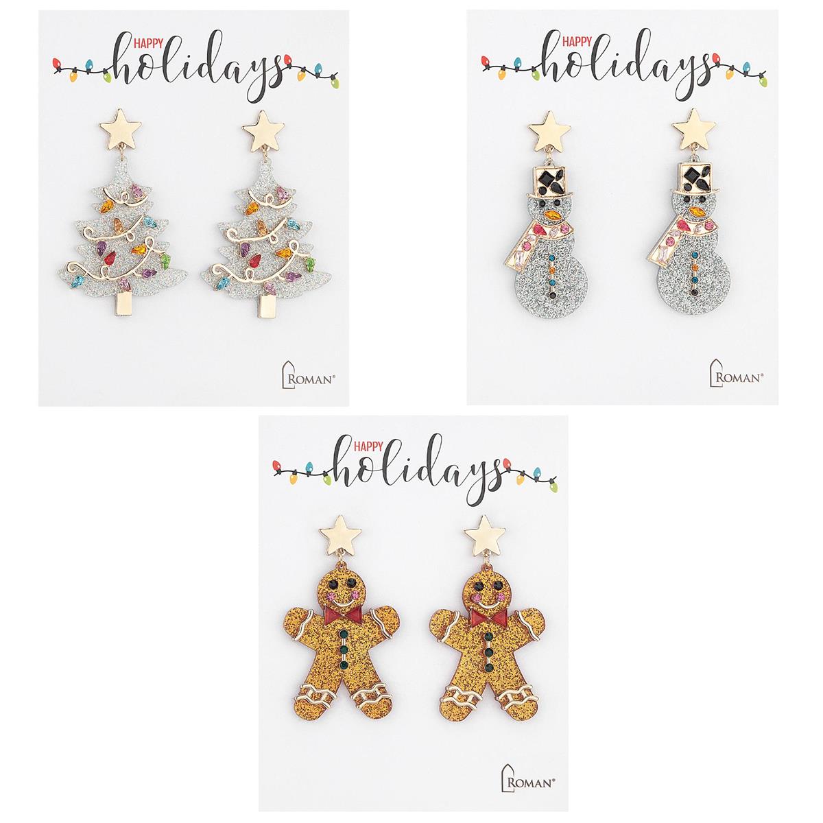Fancy Acrylic Earrngs (3 Styles)