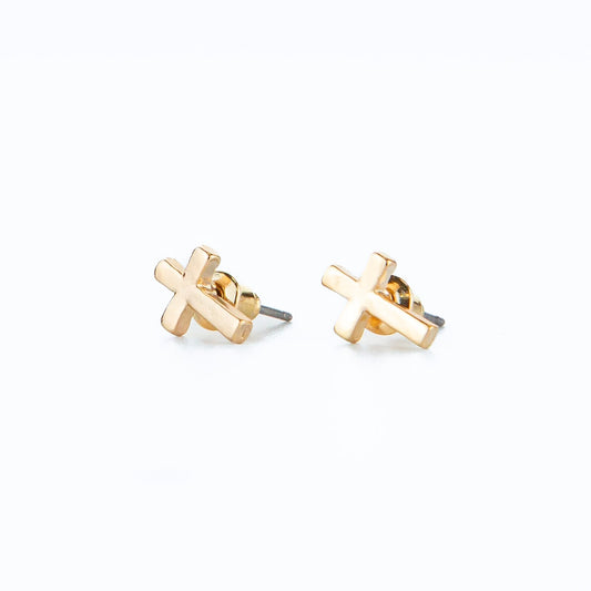 Cross Stud Earrings