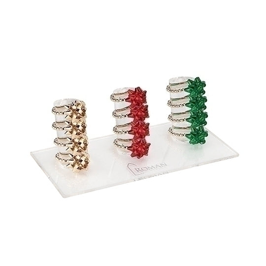 Christmas Stretch Bow Rings (3 colors)