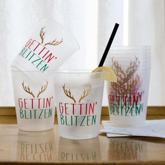 Gettin' Blitzen Party Cups (Set of 10)