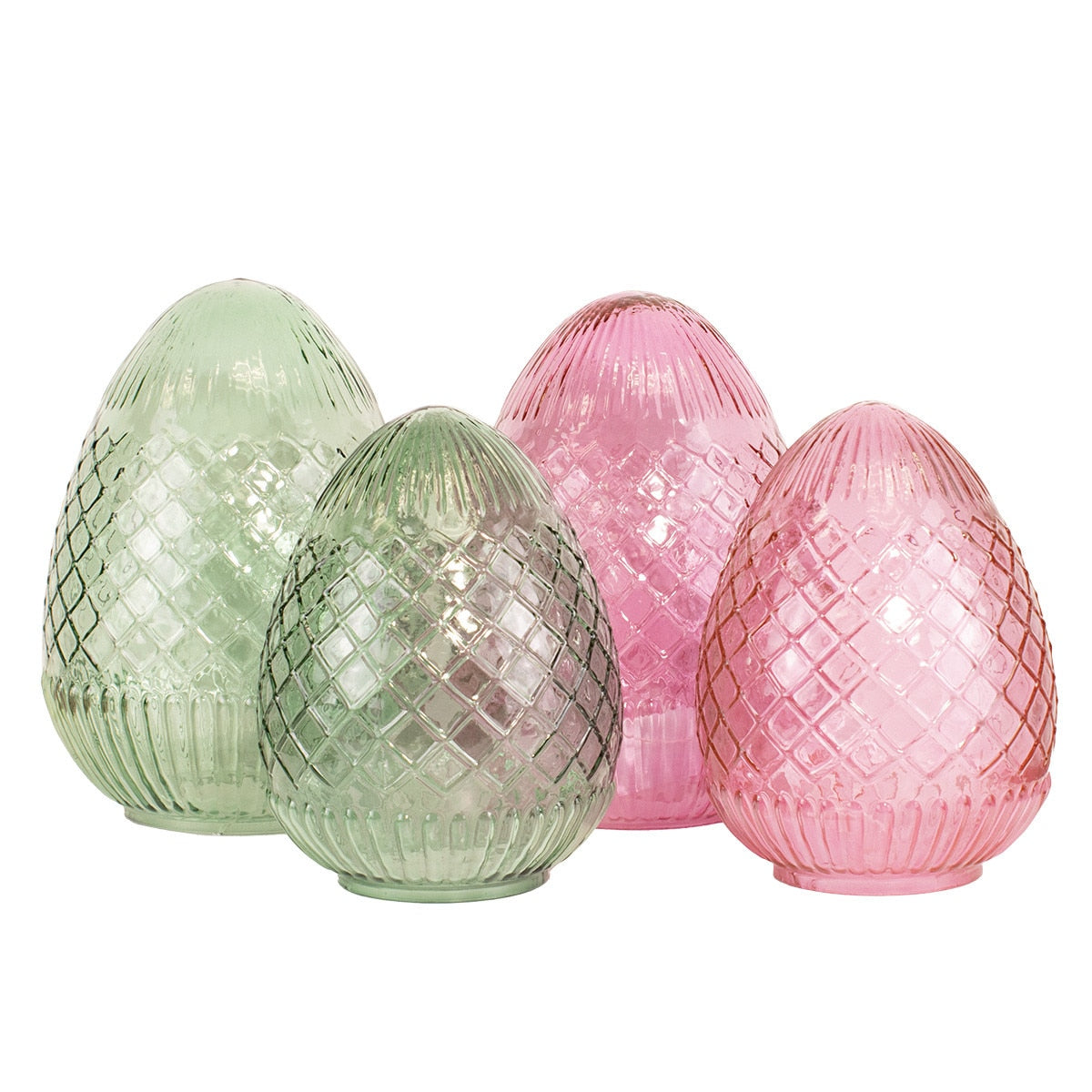 Annalise Glass Egg in Green