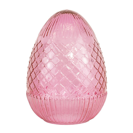 Annalise Glass Egg in Pink