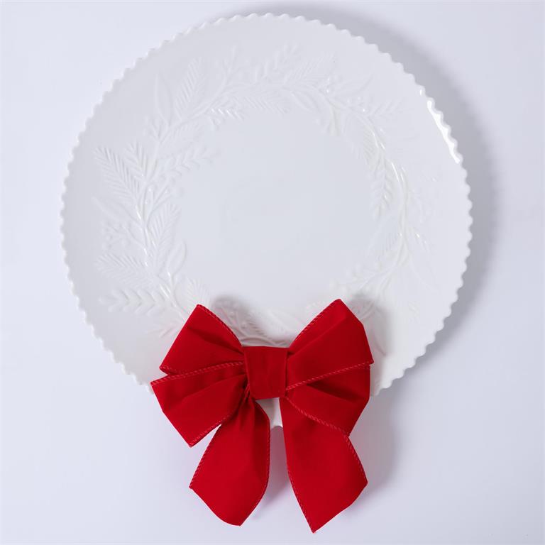 Platter Embossed Wreath