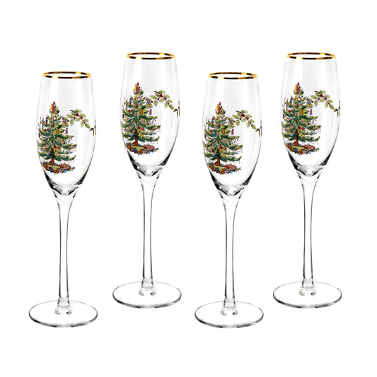 Champagne Fluted Glasses (Set of 4)