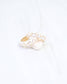 Kaylene Horsebit Hoop Earring White