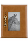 Tan Photo Frames w/Gold Horse Bit