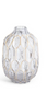 Smoked Glass Gold Oval Embossed Vases( 3 Sizes)