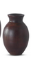 Dark Mango Wood Pot Bellied Vases (3 Sizes)