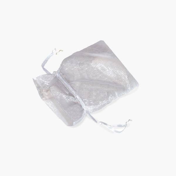 Organza Sheer Drawstring Bags: Hunter Green / 10 Pack / 4x6"