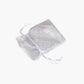 Organza Sheer Drawstring Bags: Hunter Green / 10 Pack / 4x6"