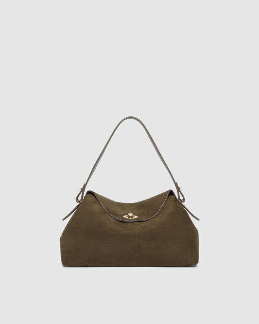 Nicole Handbag - Suede Olive