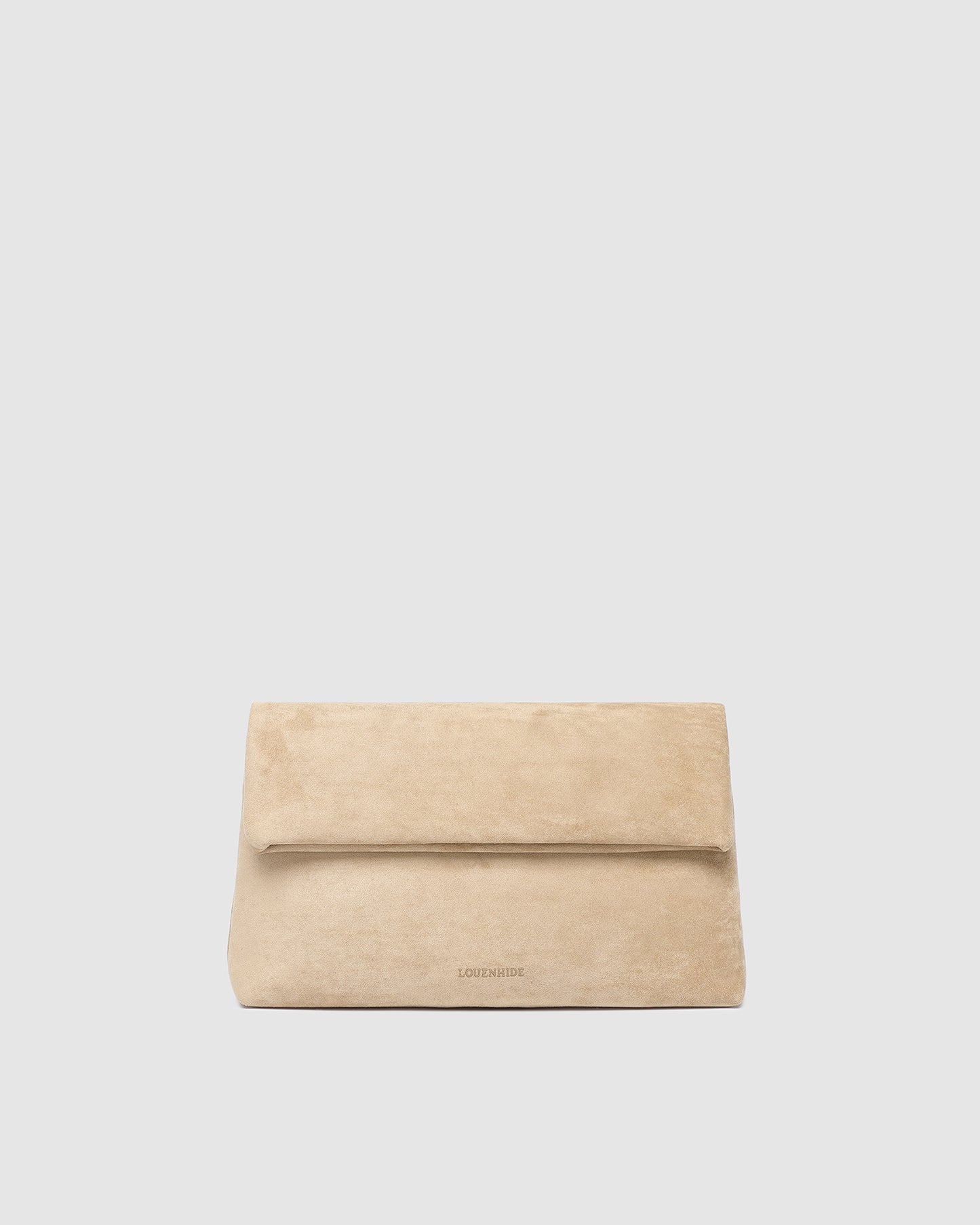 Luka Suede Clutch Crossbody - Blonde