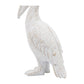 Decorative Figurine - White Ceramic Standing Pelican, 14 in.